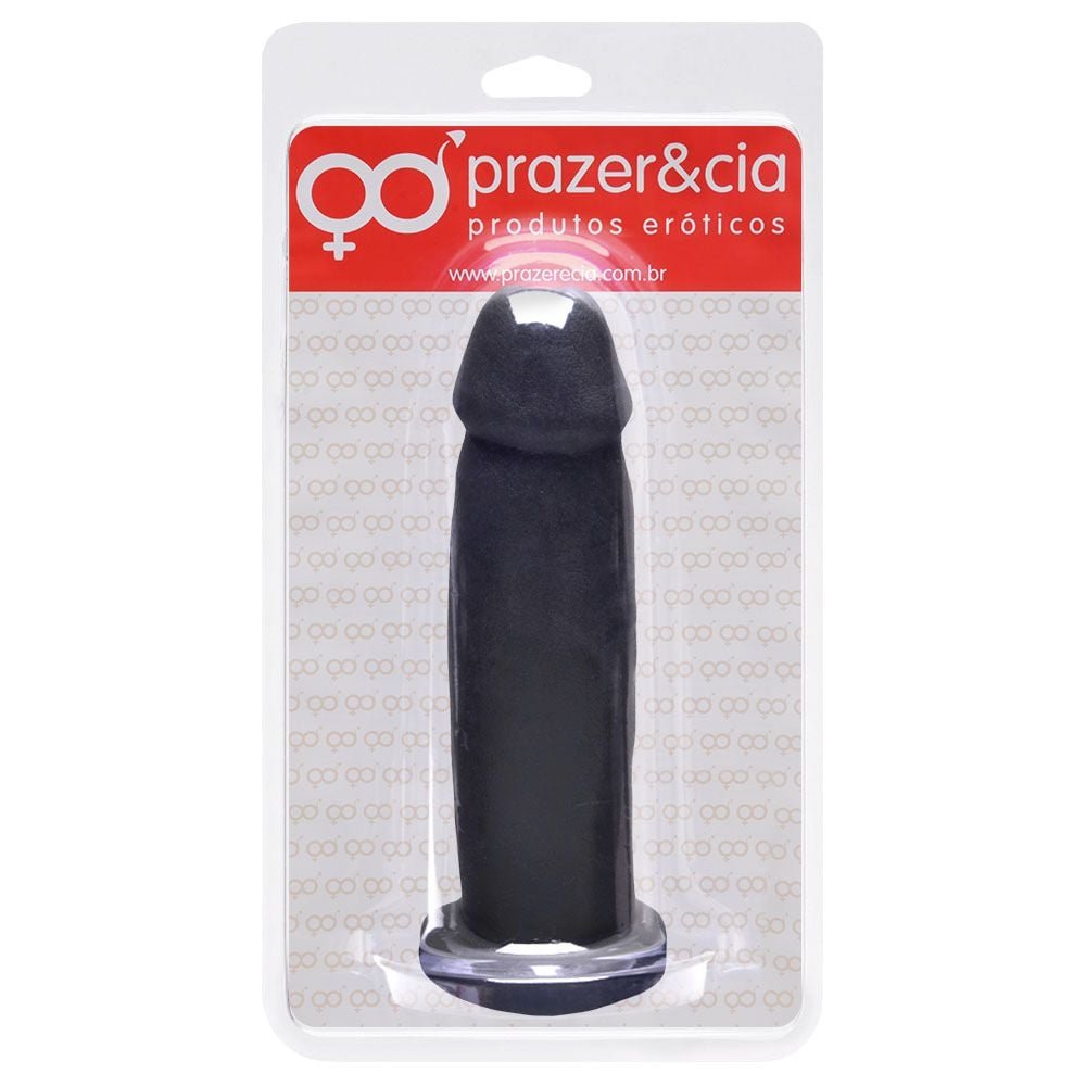 Pênis De Borracha Maciça 15,4 X 3,9cm Prazer E Cia