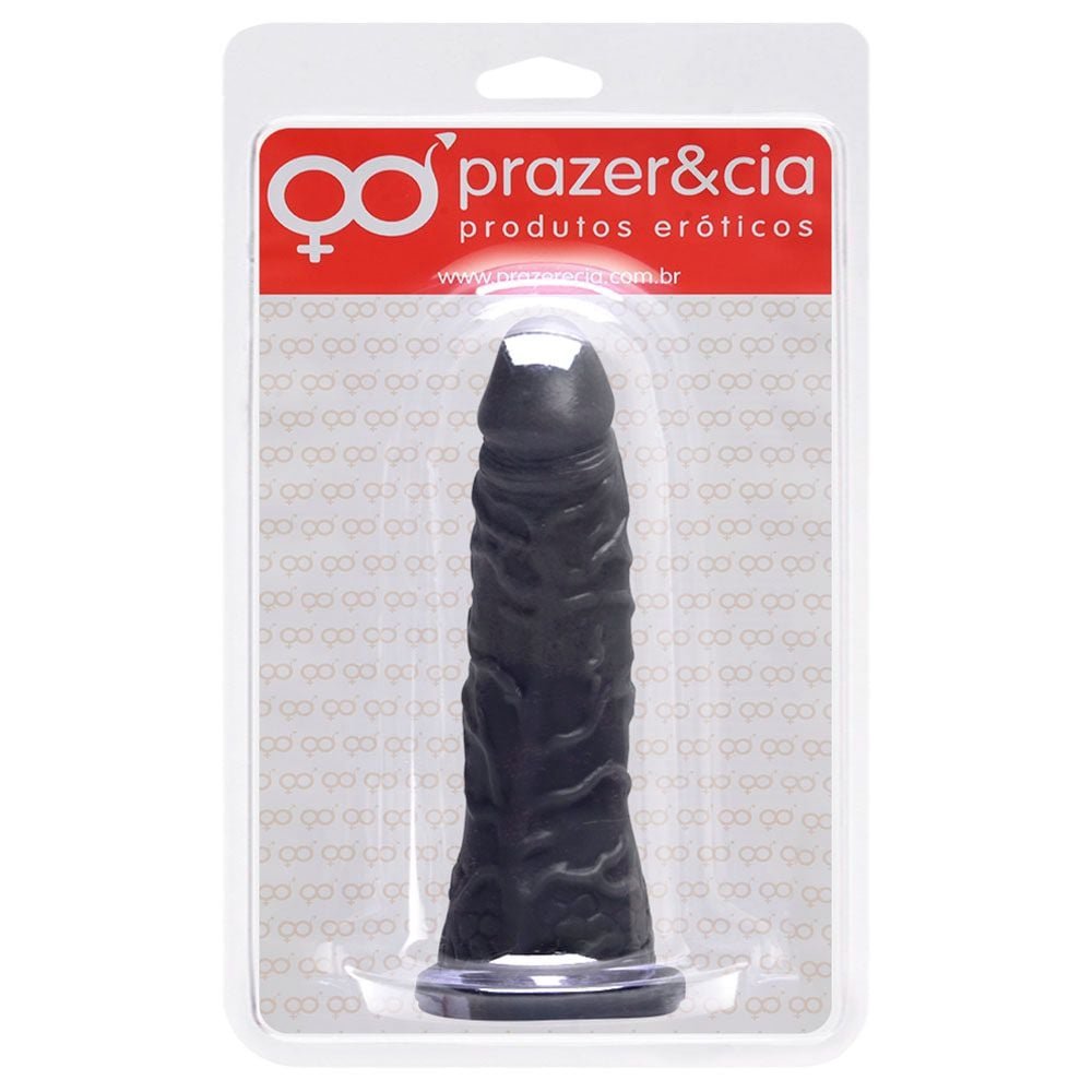 Pênis De Borracha Maciça 15,5 X 3,5cm Prazer E Cia