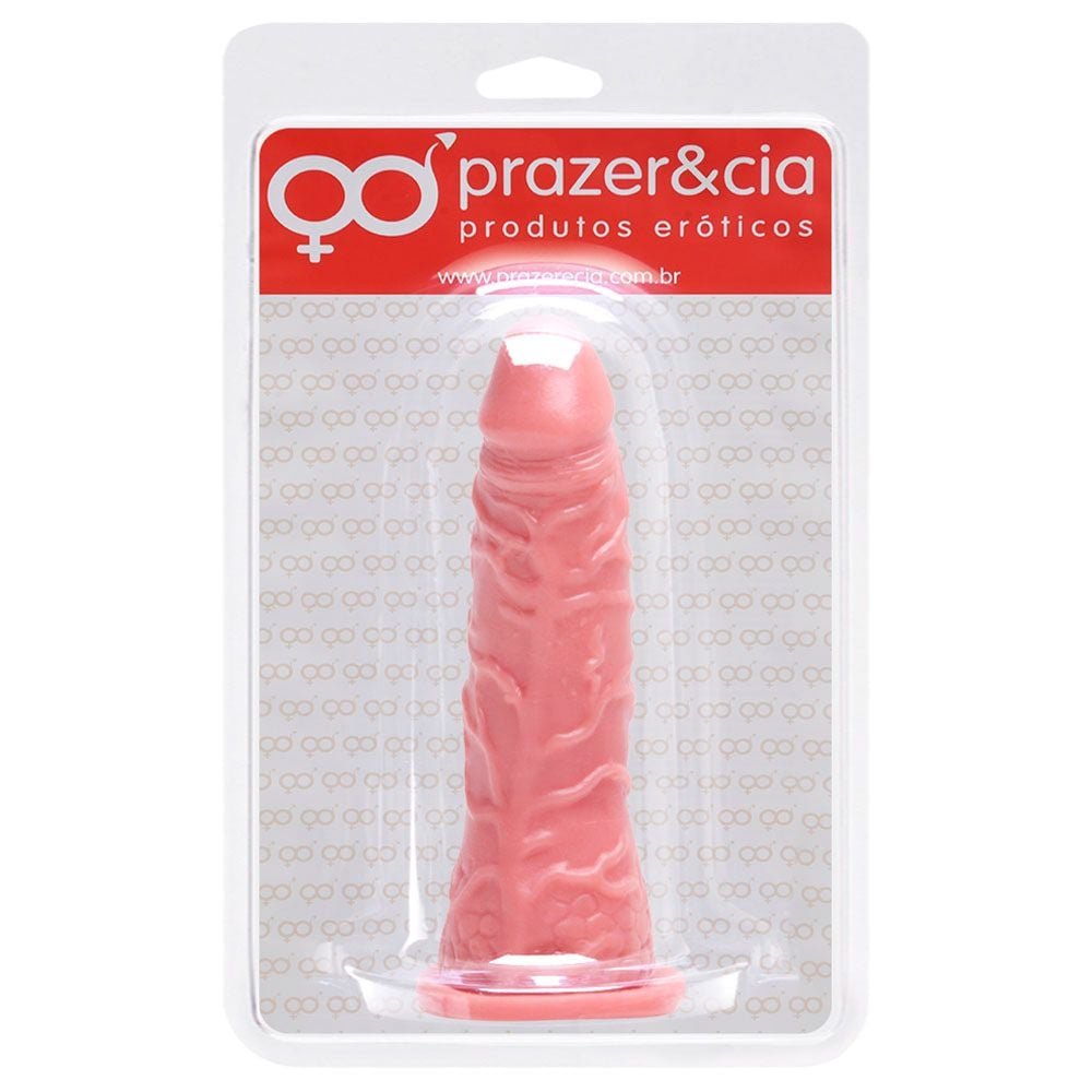 Pênis De Borracha Maciça 15,5 X 3,5cm Prazer E Cia