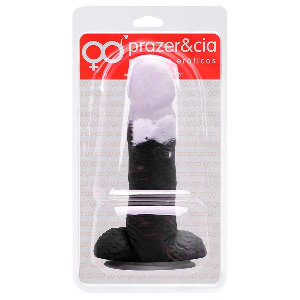 Pênis De Borracha Maciça 16 X 3,5cm Prazer E Cia