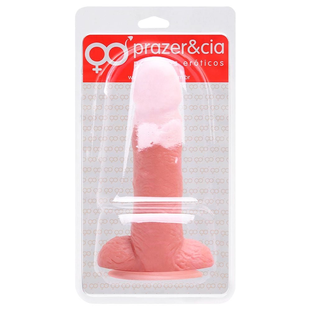 Pênis De Borracha Maciça 16 X 3,5cm Prazer E Cia