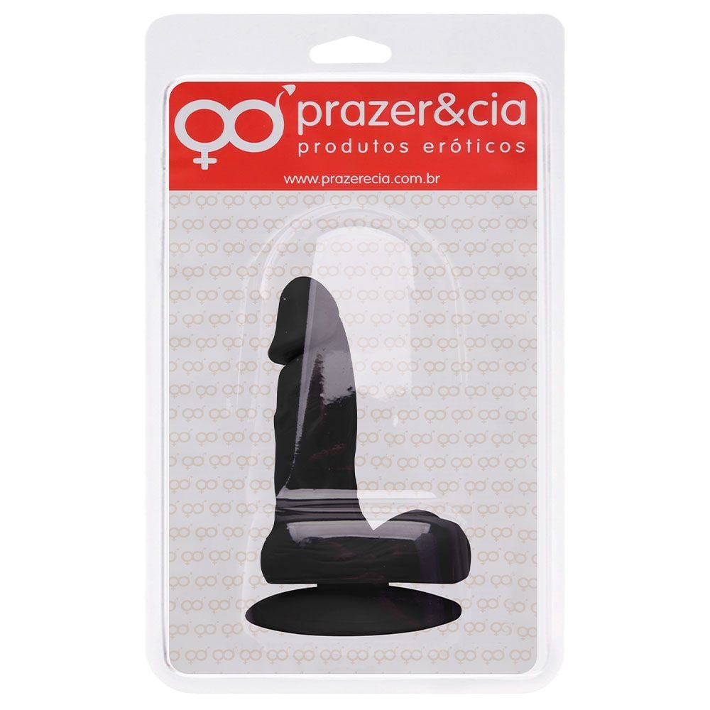 Pênis De Borracha Maciça 16,3 X 4,2cm Prazer E Cia
