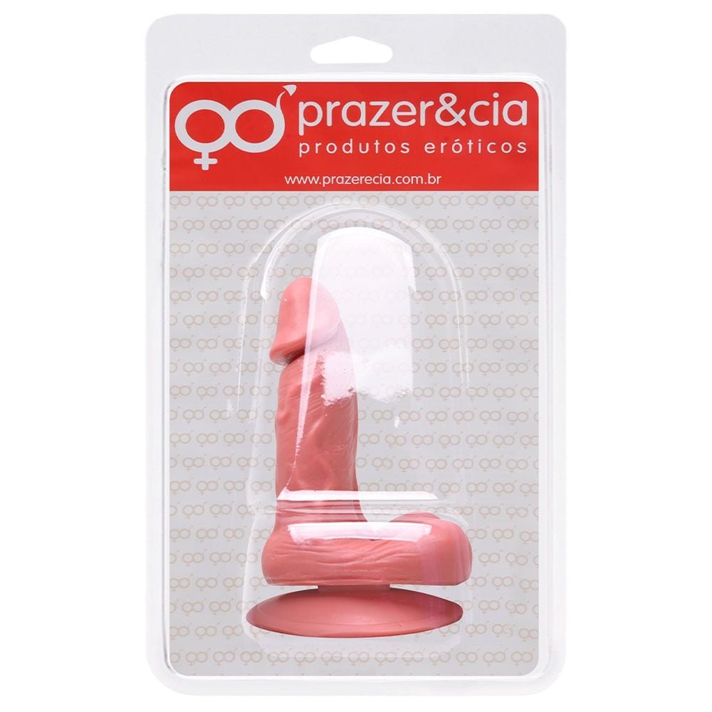 Pênis De Borracha Maciça 16,3 X 4,2cm Prazer E Cia