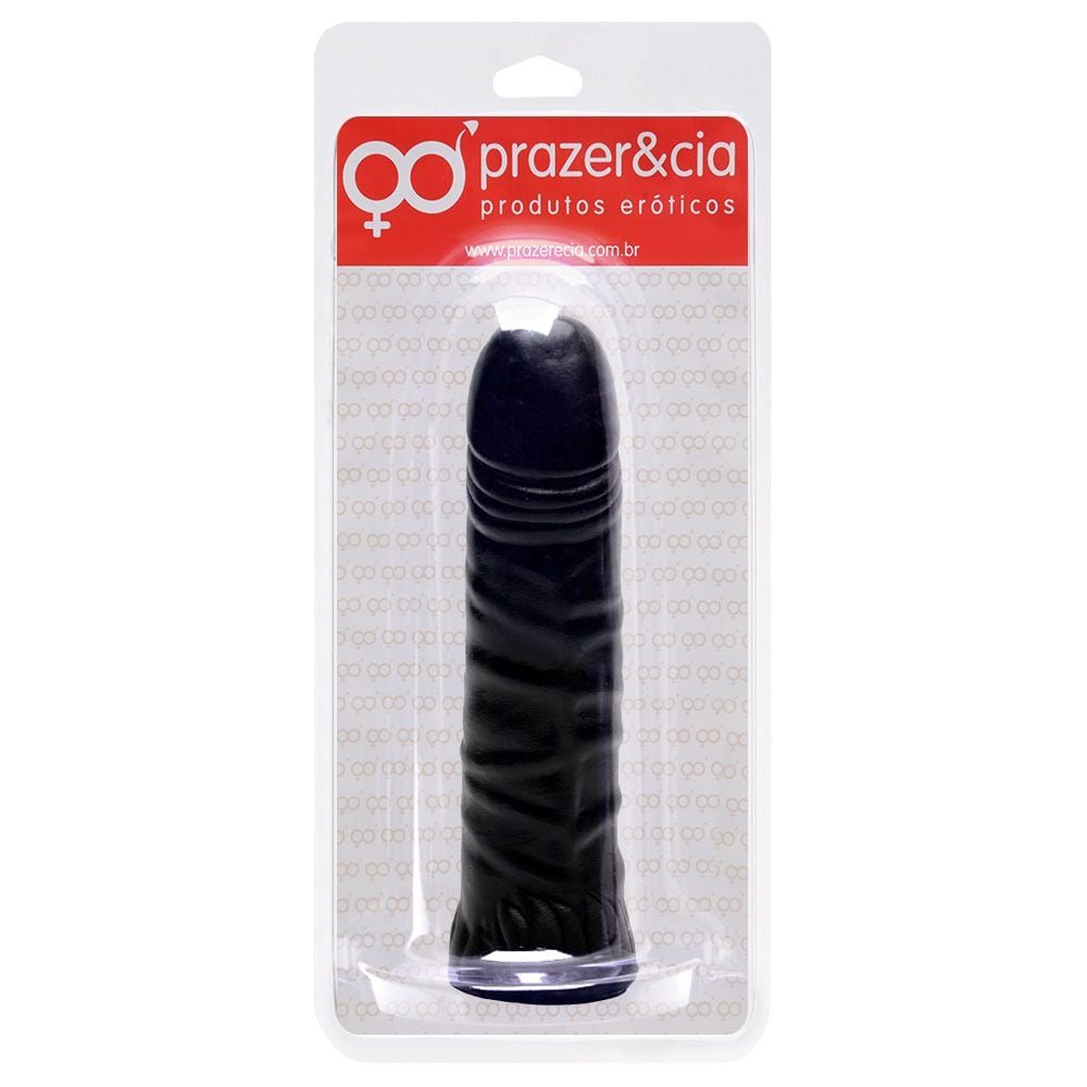 Pênis De Borracha Maciça 16,7 X 3,7cm Prazer E Cia