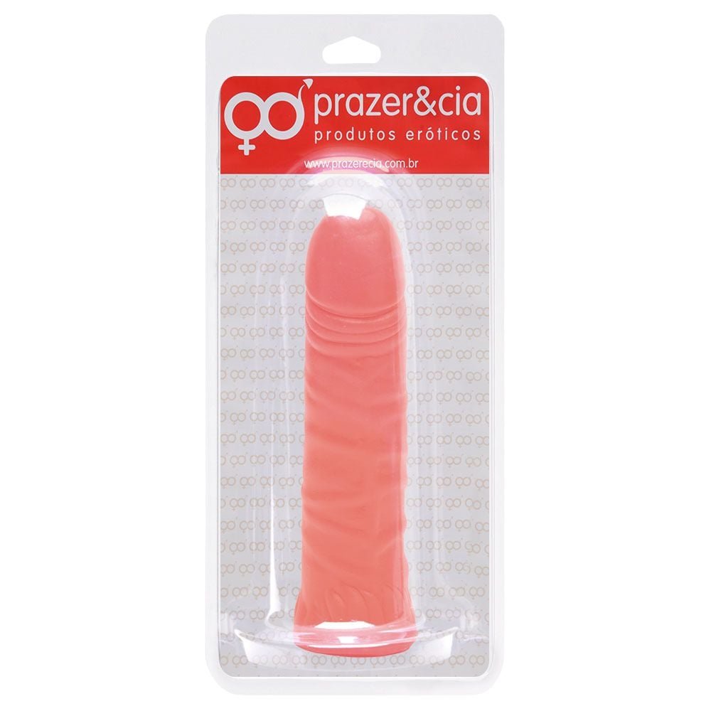 Pênis De Borracha Maciça 16,7 X 3,7cm Prazer E Cia