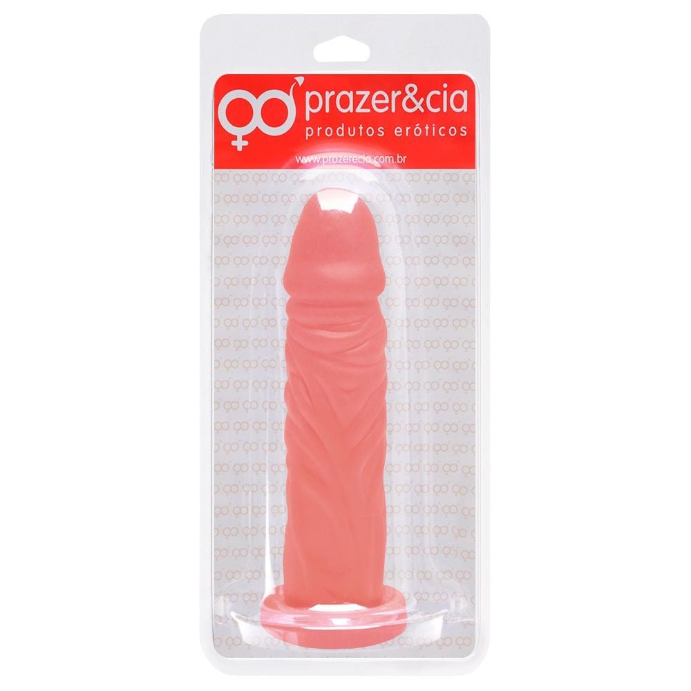 Pênis De Borracha Maciça 17 X 3,9cm Prazer E Cia