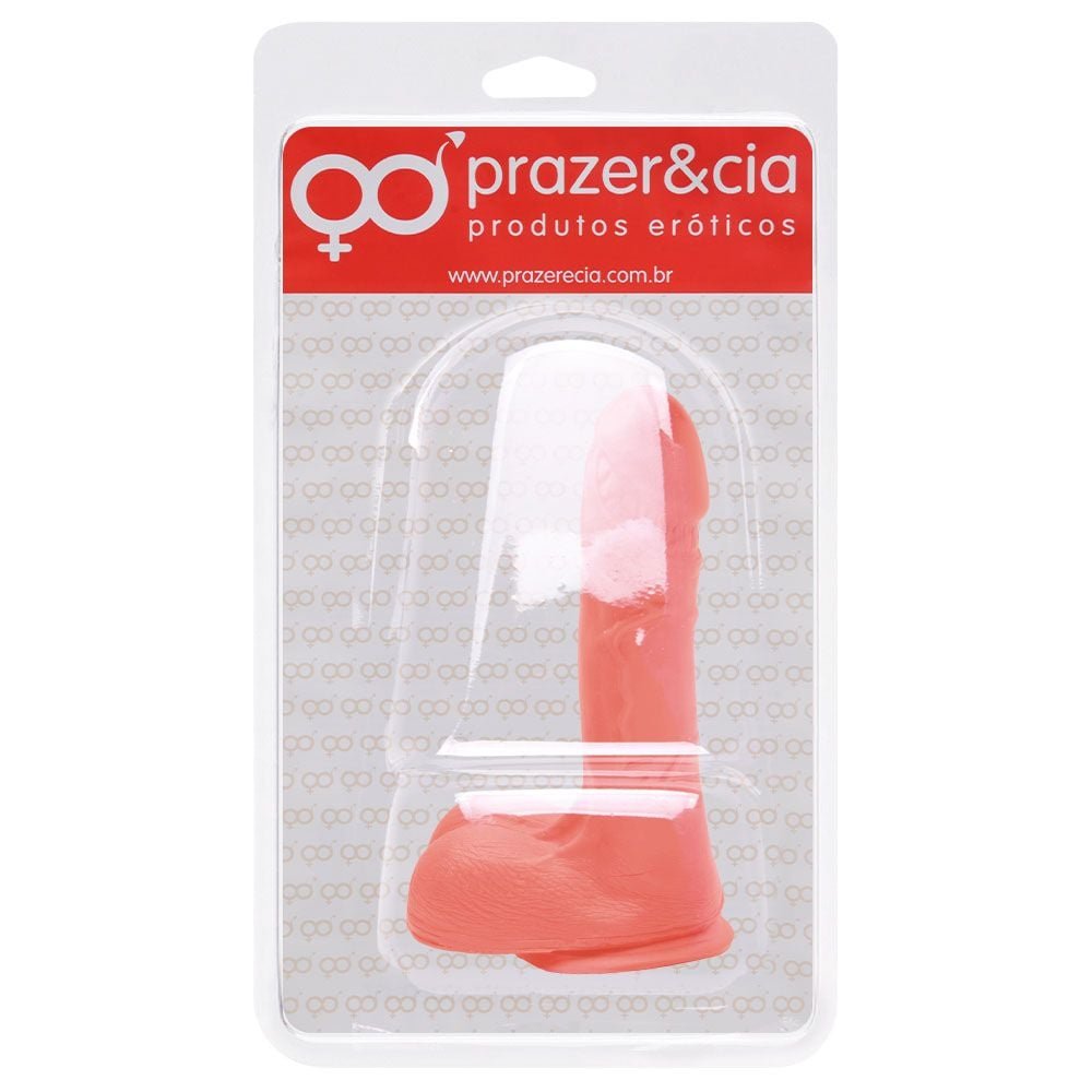Pênis De Borracha Maciça 17 X 4cm Prazer E Cia