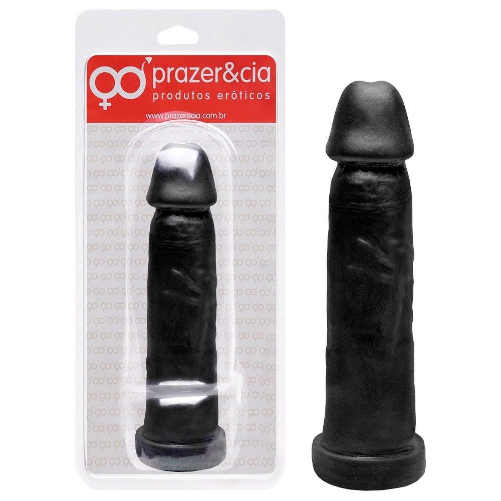 Pênis De Borracha Maciça 17,2 X 4cm Prazer E Cia