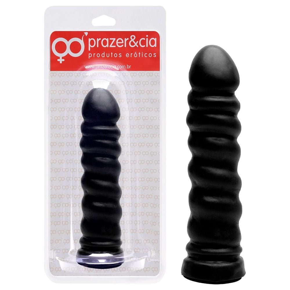Pênis De Borracha Maciça 17,5 X 3,8cm Prazer E Cia