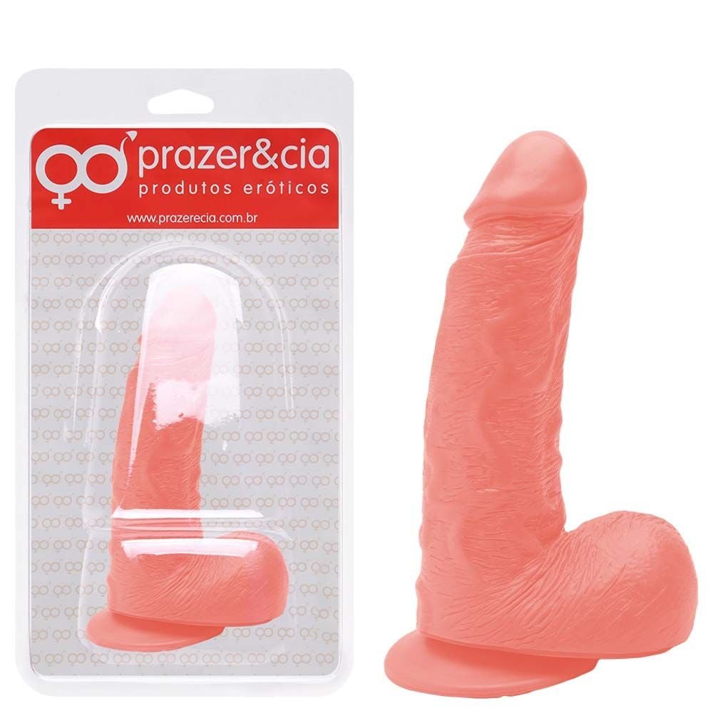 Pênis De Borracha Maciça 18,2 X 4,3cm Prazer E Cia
