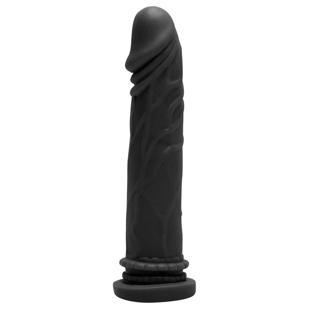Pênis De Borracha Maciça 19 X 3,6cm Prazer E Cia