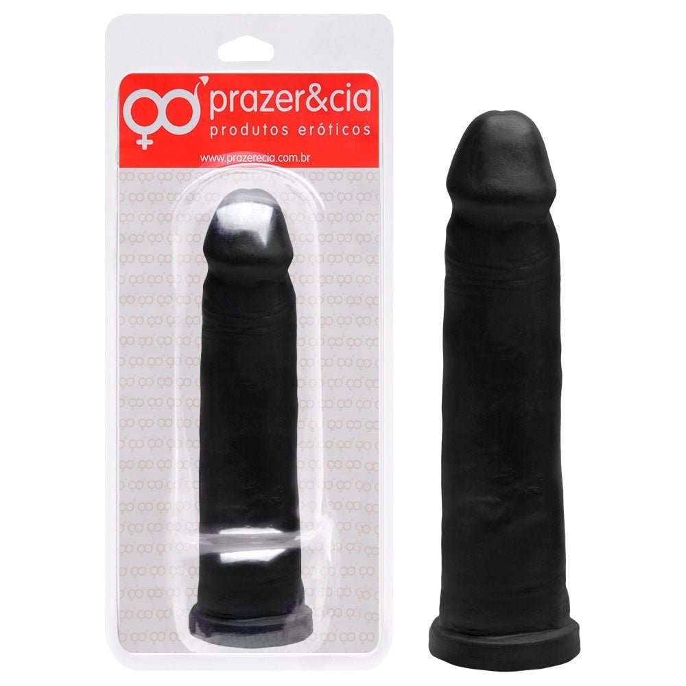 Pênis De Borracha Maciça 19,7 X 4,5cm Prazer E Cia