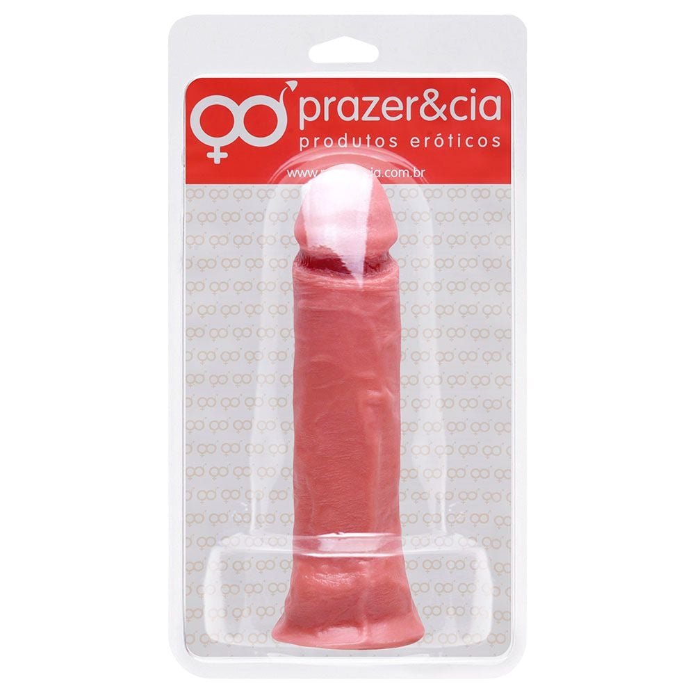 Pênis De Borracha Maciça 20 X 4,4cm Prazer E Cia