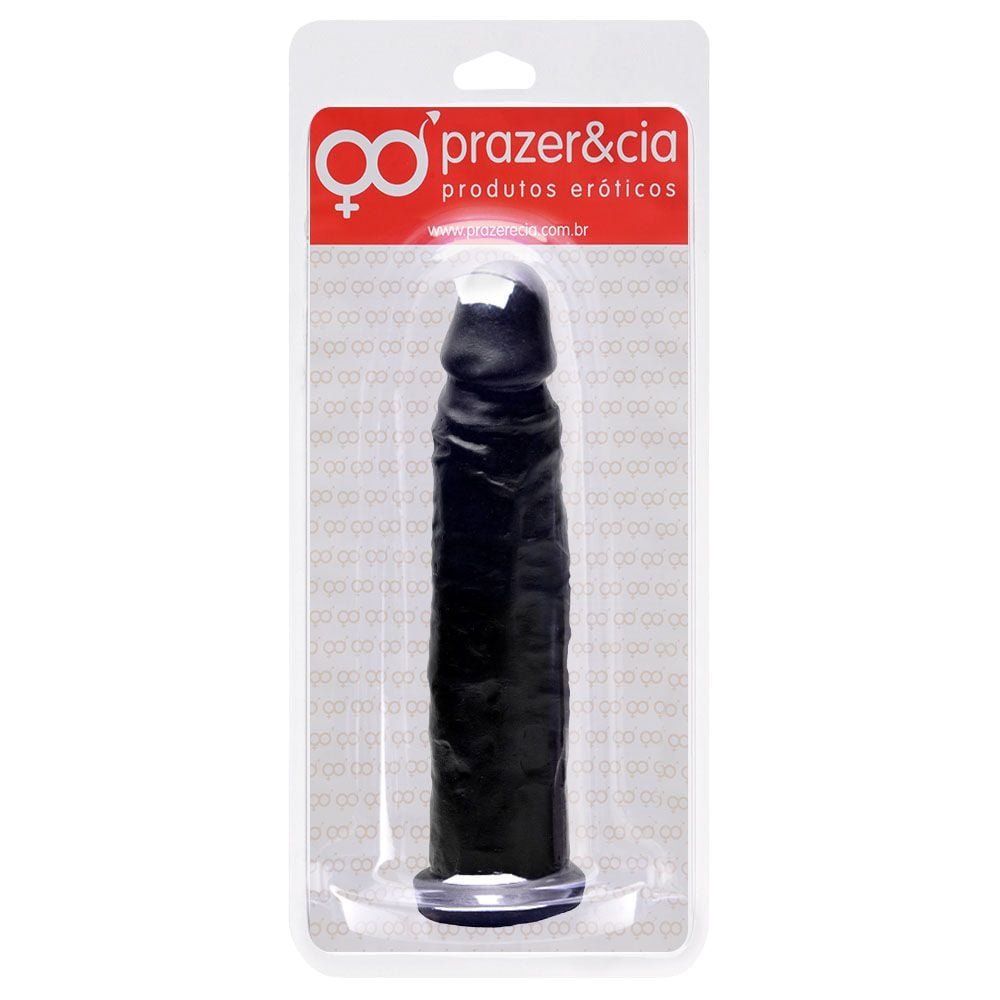 Pênis De Borracha Maciça 21,5 X 4cm Prazer E Cia