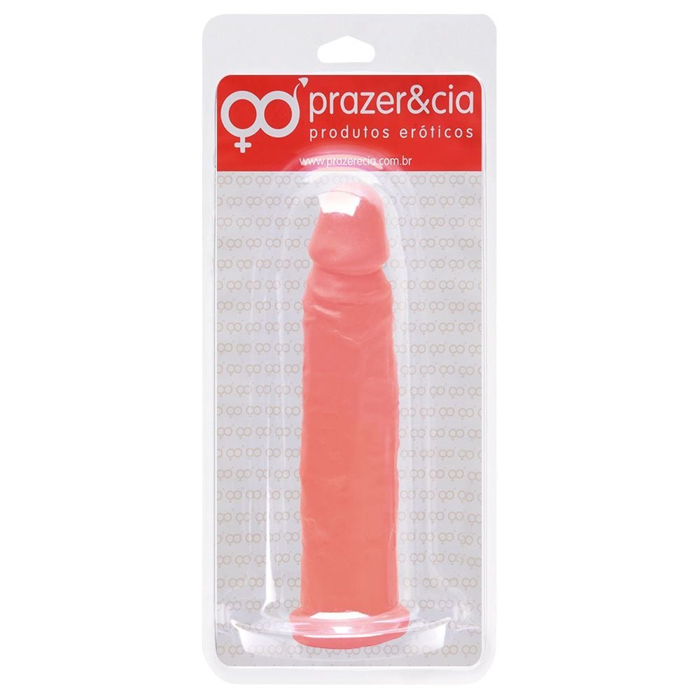 Pênis De Borracha Maciça 21,5 X 4cm Prazer E Cia