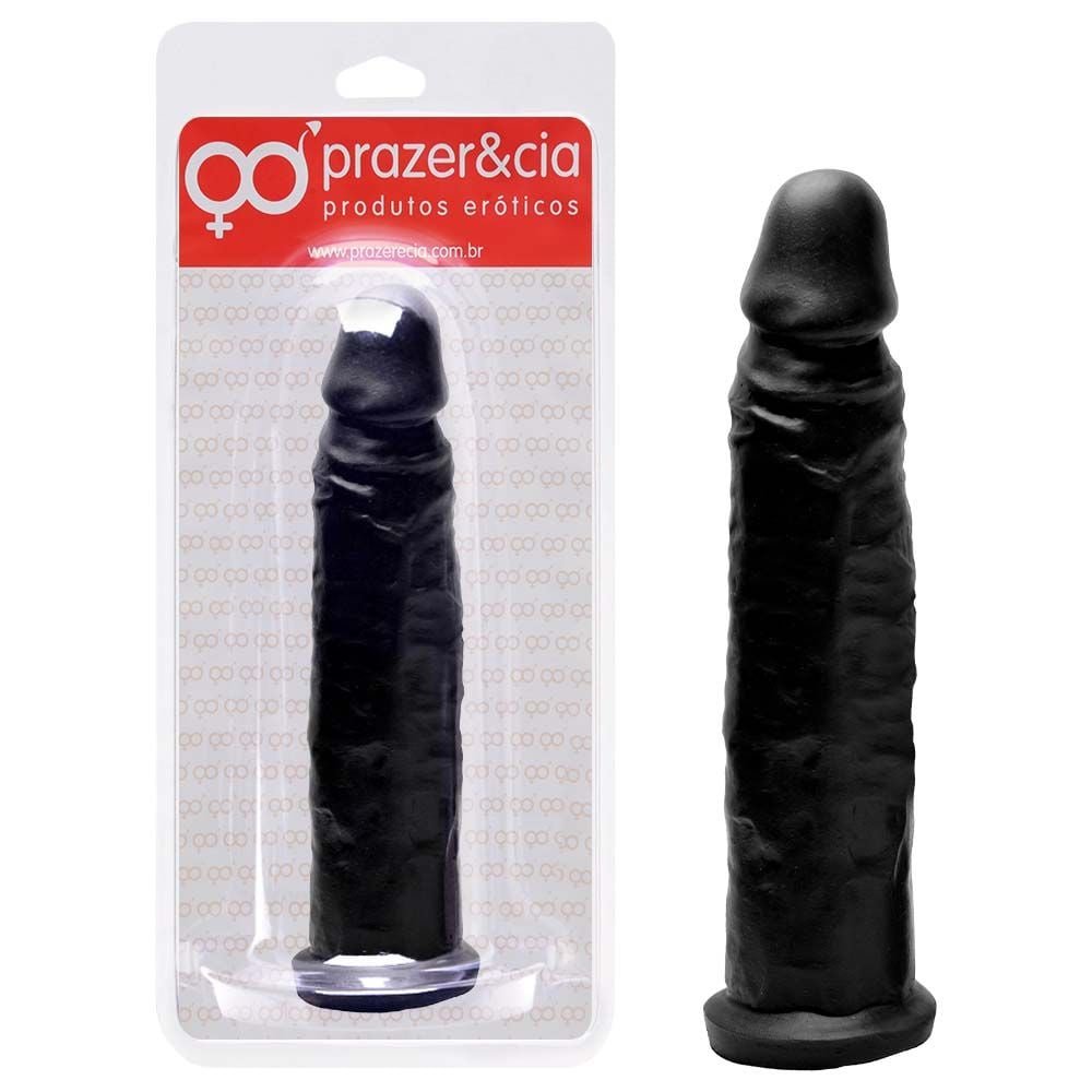 Pênis De Borracha Maciça 21,5 X 4cm Prazer E Cia
