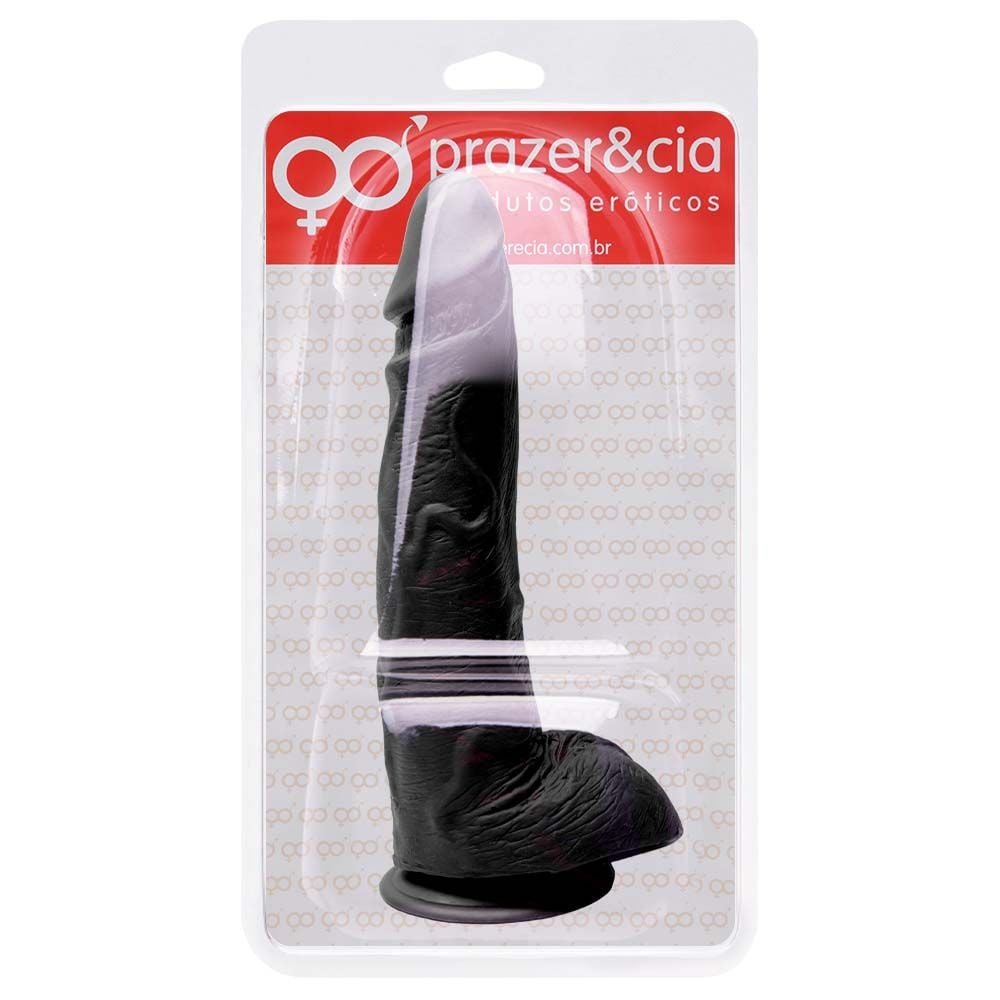 Pênis De Borracha Maciça 23 X 4,4cm Prazer E Cia