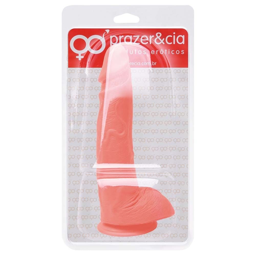 Pênis De Borracha Maciça 23 X 4,4cm Prazer E Cia