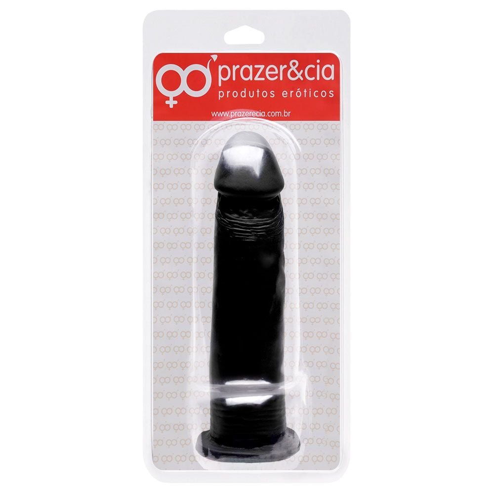Pênis De Borracha Maciça 23,3 X 5,5cm Prazer E Cia