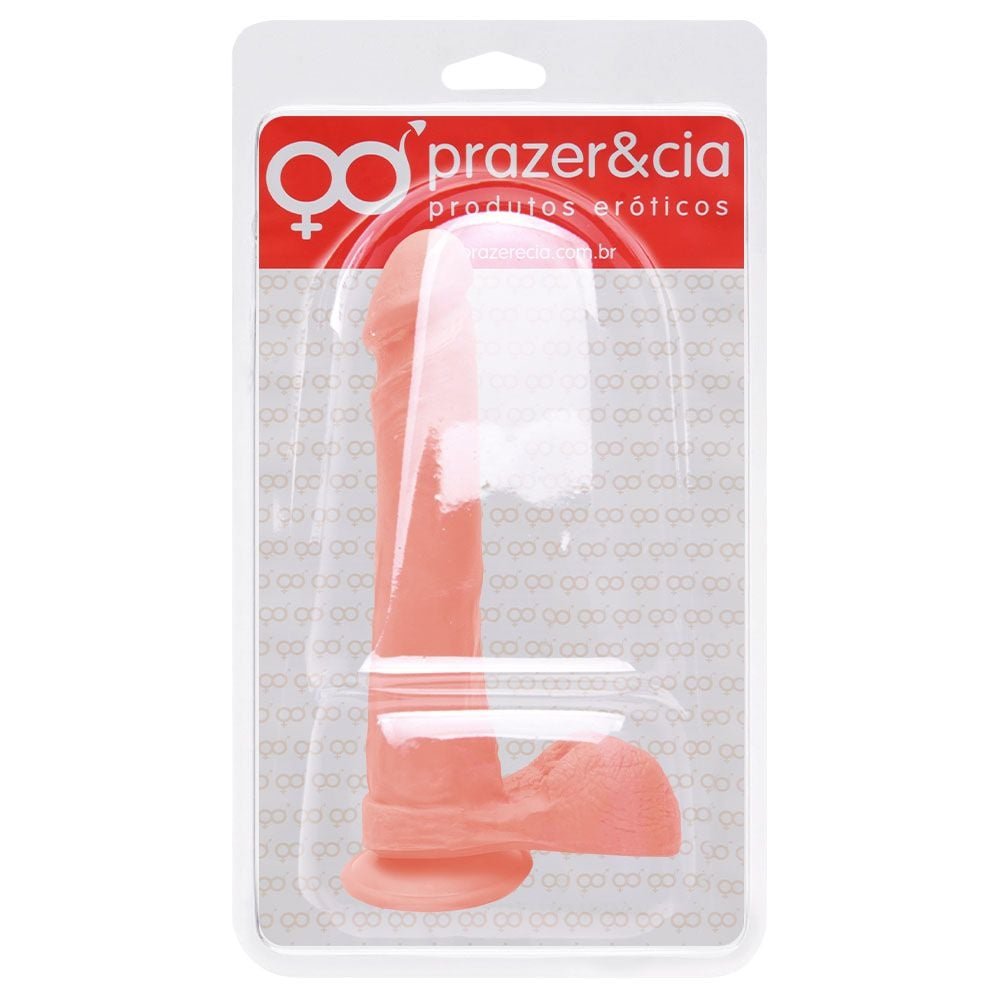 Pênis De Borracha Maciça 24 X 4cm Prazer E Cia