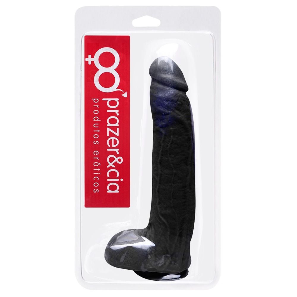 Pênis De Borracha Maciça 29,5 X 5,8cm Prazer E Cia