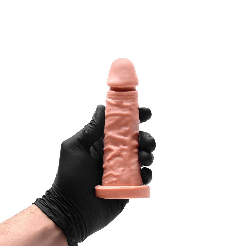 Pênis De Borracha Maciço 15 X 4cm Dominatrixxx