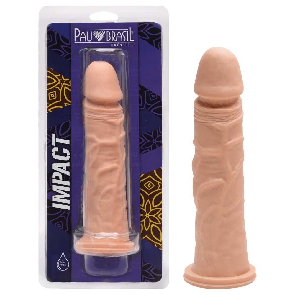 Pênis De Borracha Maciço 18 X 3,6cm Pau Brasil