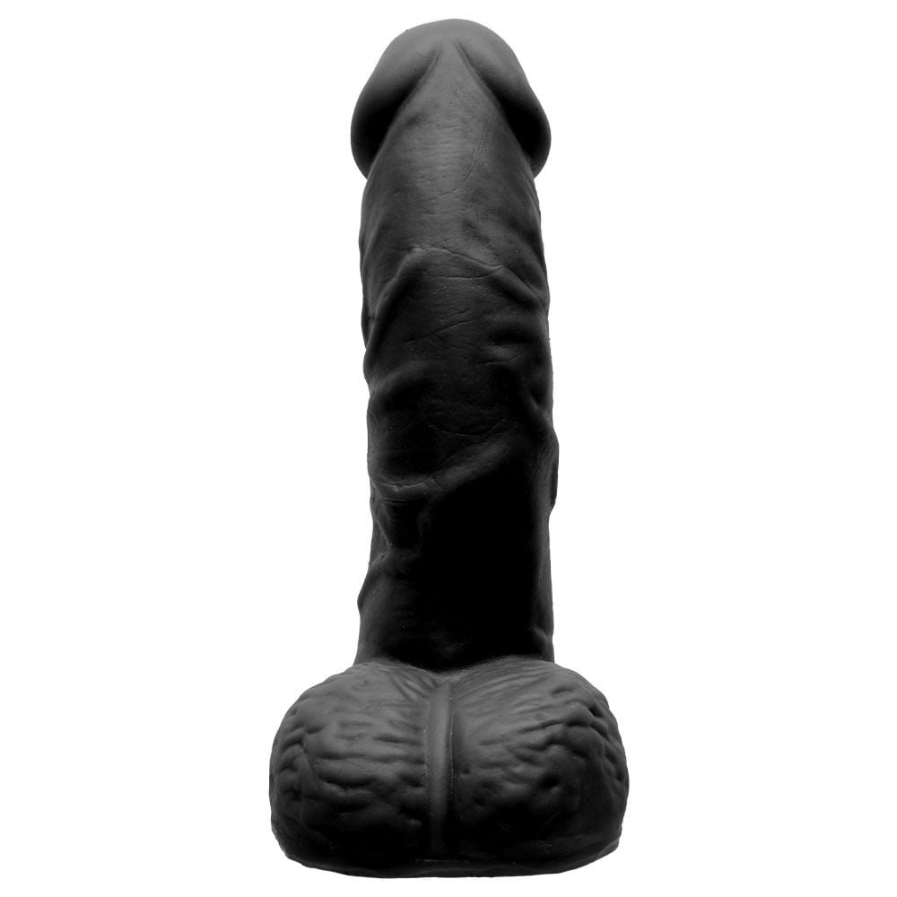Pênis De Borracha Maciço Escroto 14,5 X 3,5cm Soulsex