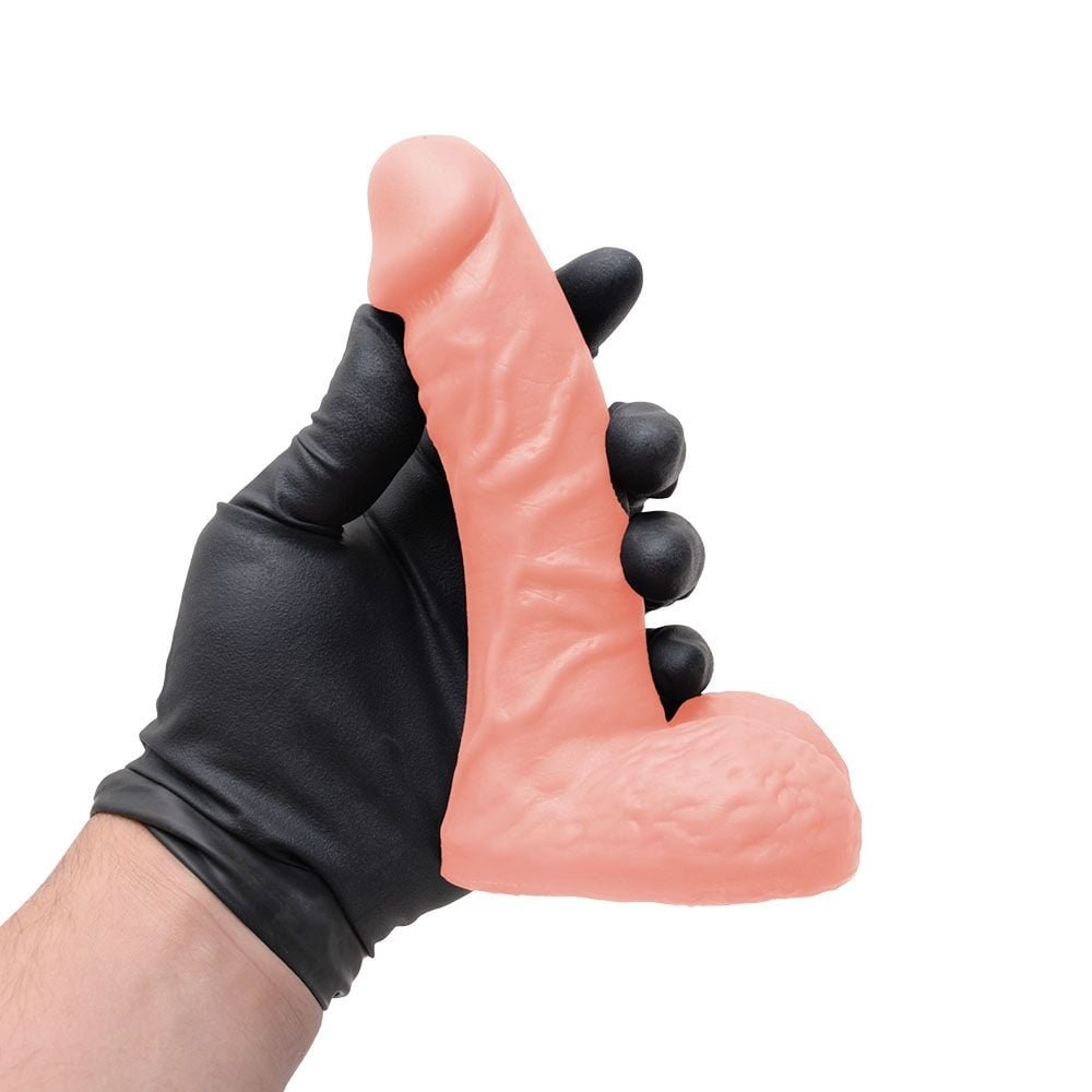 Pênis De Borracha Maciço Escroto 14,5 X 3,5cm Soulsex