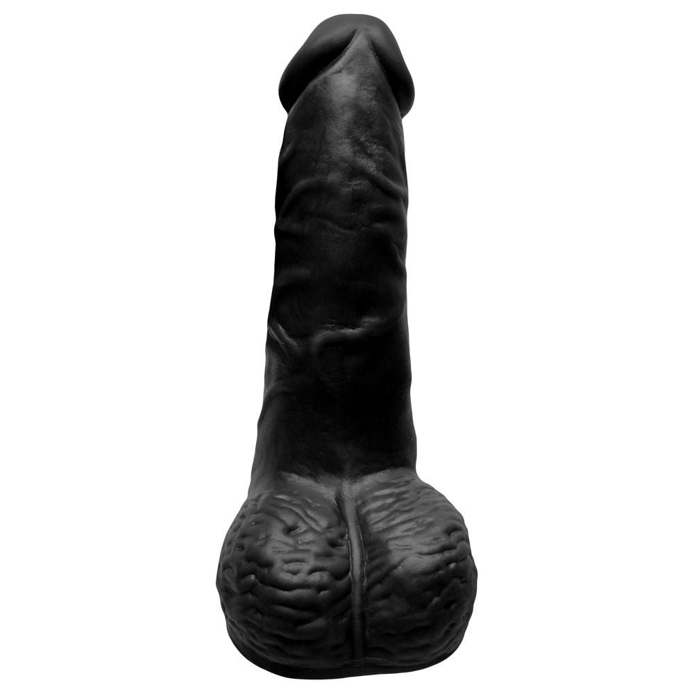 Pênis De Borracha Maciço Escroto 16 X 4cm Soulsex