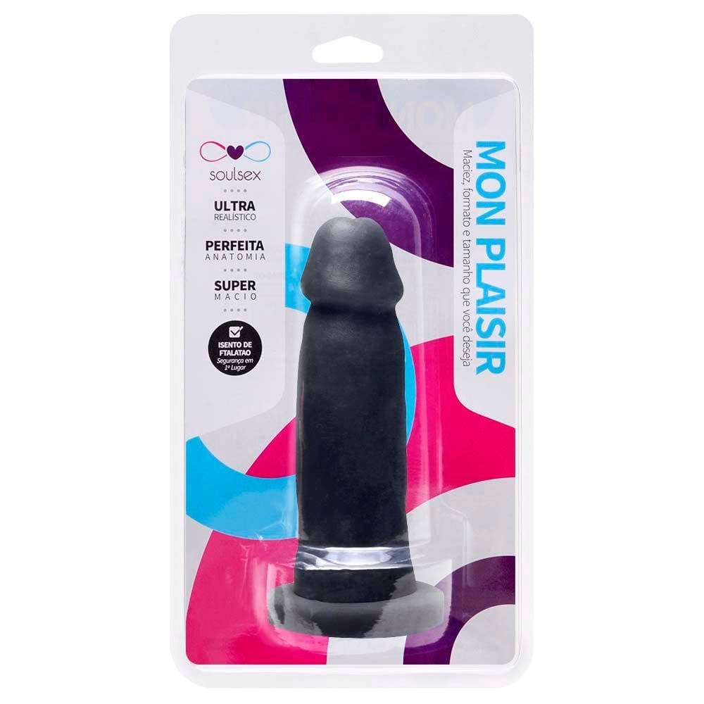 Pênis De Borracha Maciço Realístico 13,5 X 3,5cm Soulsex