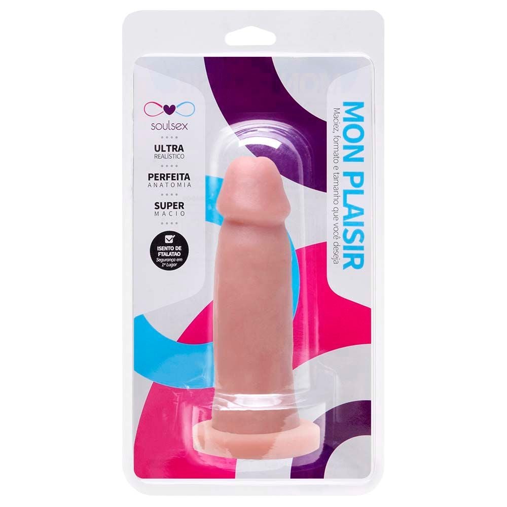 Pênis De Borracha Maciço Realístico 13,5 X 3,5cm Soulsex