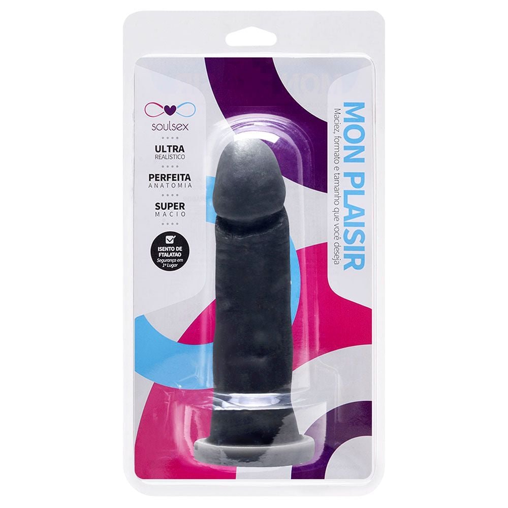 Pênis De Borracha Maciço Realístico 15,5 X 3,5cm Soulsex