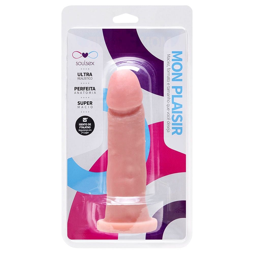 Pênis De Borracha Maciço Realístico 15,5 X 3,5cm Soulsex