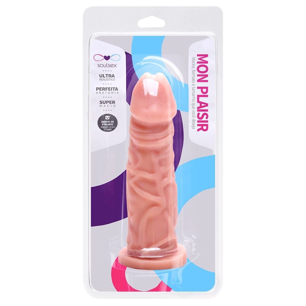Pênis De Borracha Maciço Realístico 15,5 X 4cm Soulsex