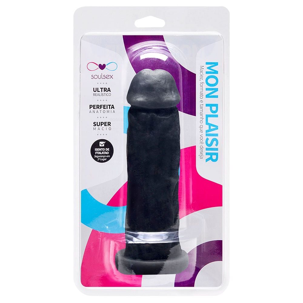 Pênis De Borracha Maciço Realístico 17 X 4,5cm Soulsex