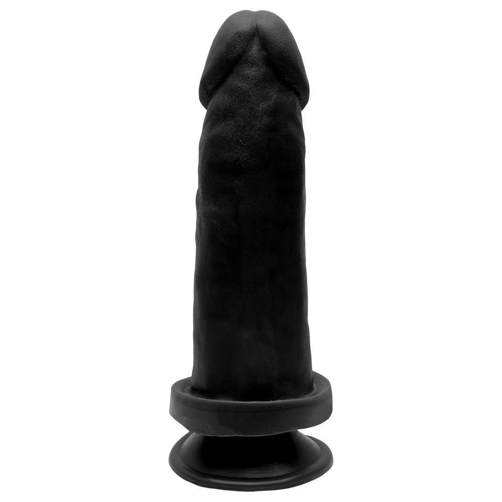 Pênis De Borracha Maciço Ventosa 17 X 4cm Soulsex