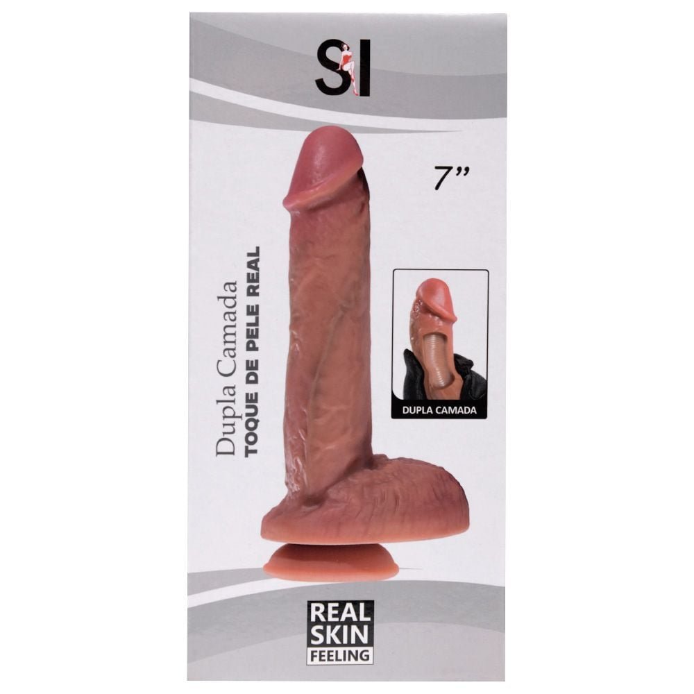 Pênis De Borracha Realístico 17,8 X 3,3 Si Sexy Import