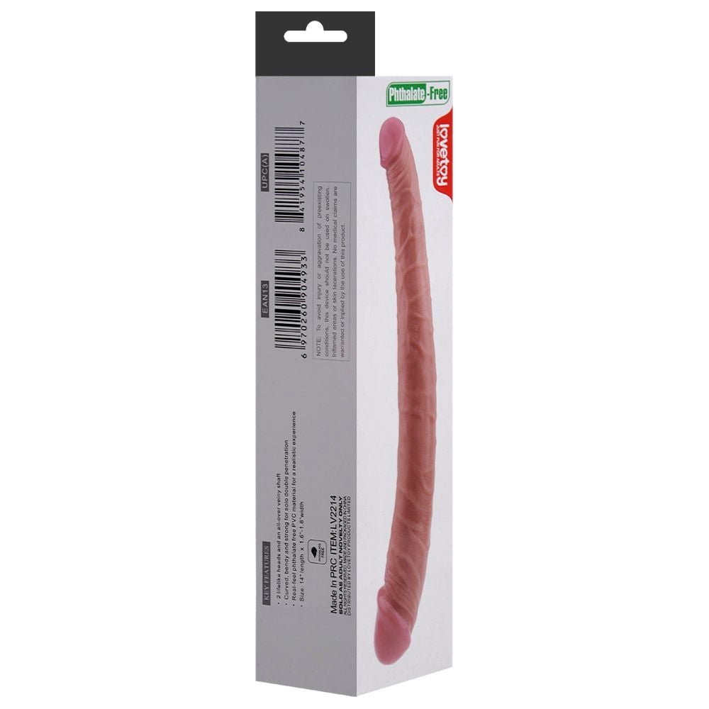 Pênis Duplo 36cm Com Veias Salientes Double Dildo Vipmix