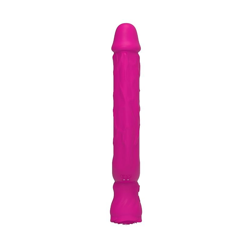 Pênis Duplo com Vibro - Flexible - ALWUP - Bege