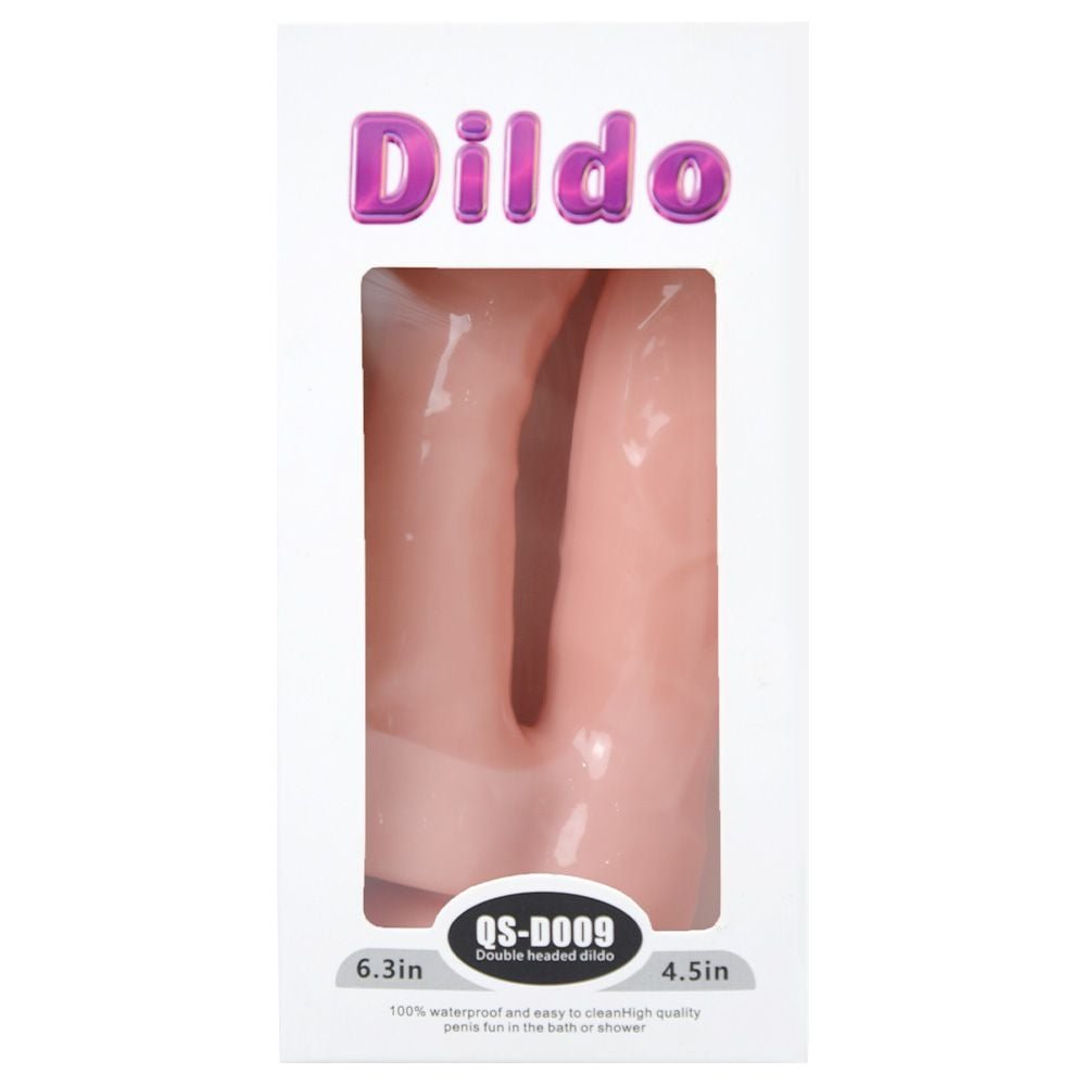 Pênis Duplo Jelly 17,5 X 3,5cm Ventosa Youvibe Vipmix