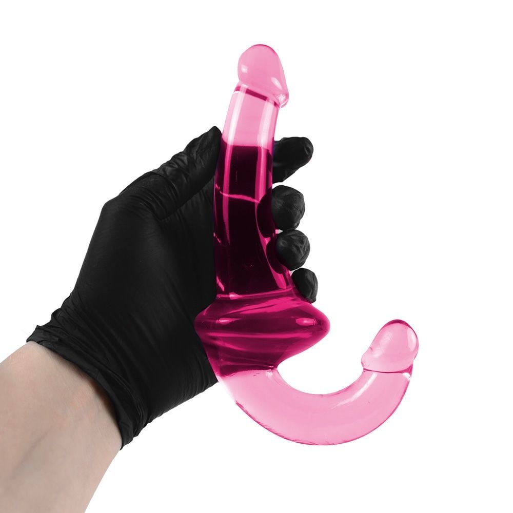 Pênis Duplo Jelly 20 X 3,3cm Strapless Youvibe Vipmix