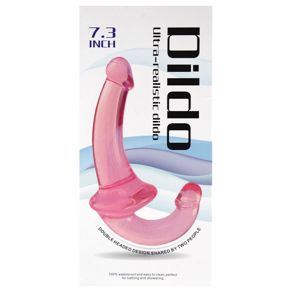 Pênis Duplo Jelly 20 X 3,3cm Strapless Youvibe Vipmix