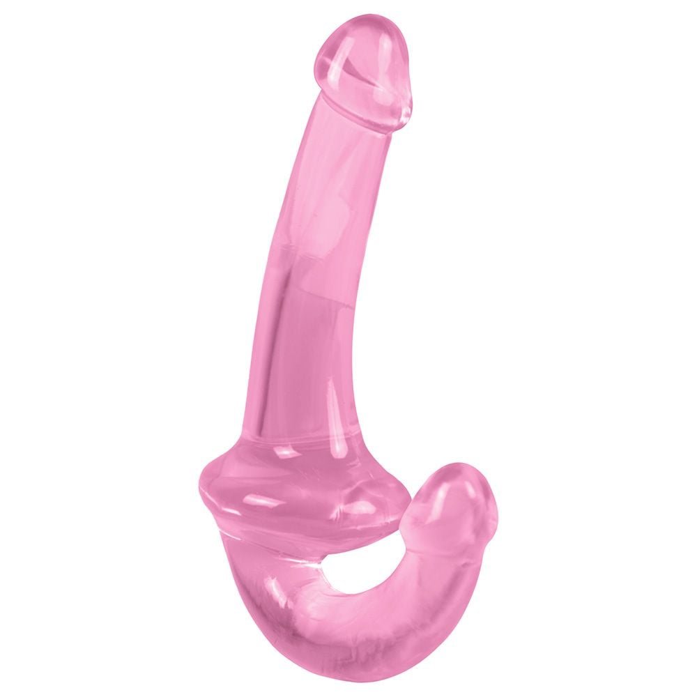Pênis Duplo Jelly 20 X 3,3cm Strapless Youvibe Vipmix