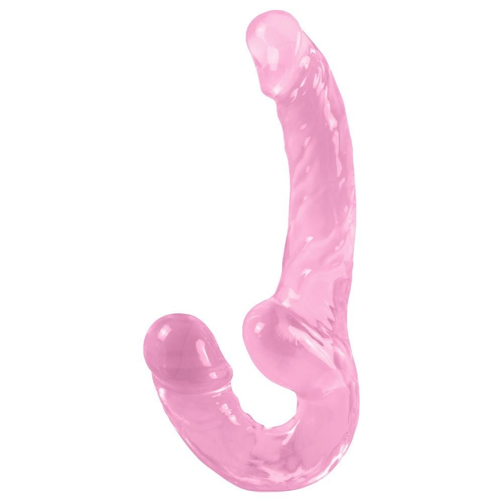 Pênis Duplo Jelly 23,5 X 3,3cm Strapless Youvibe Vipmix