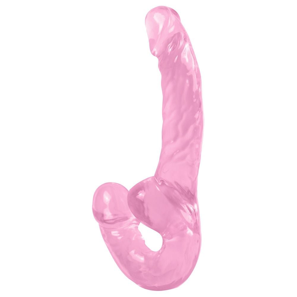 Pênis Duplo Jelly 23,5 X 3,3cm Strapless Youvibe Vipmix