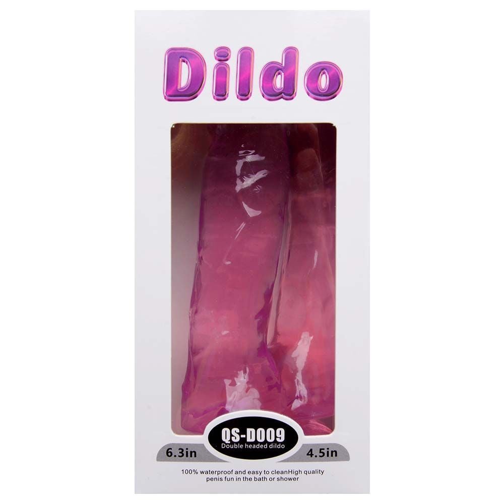 Pênis Duplo Transparente 17,3 X 3,5cm Sexy Import