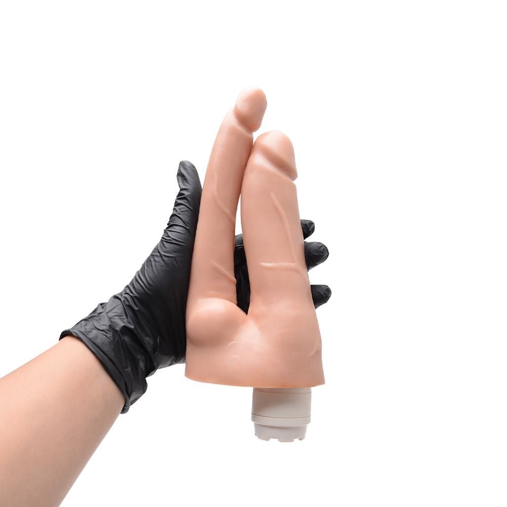 Pênis Duplo Vibrador Interno 17cm Kgel