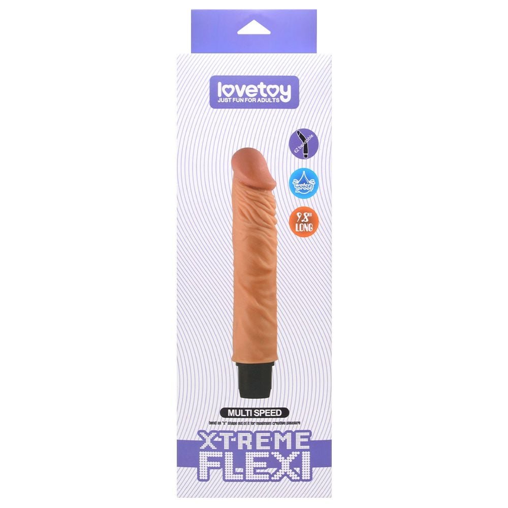 Pênis Realístico Articulado Vibrador Lovetoy Flexi Vipmix