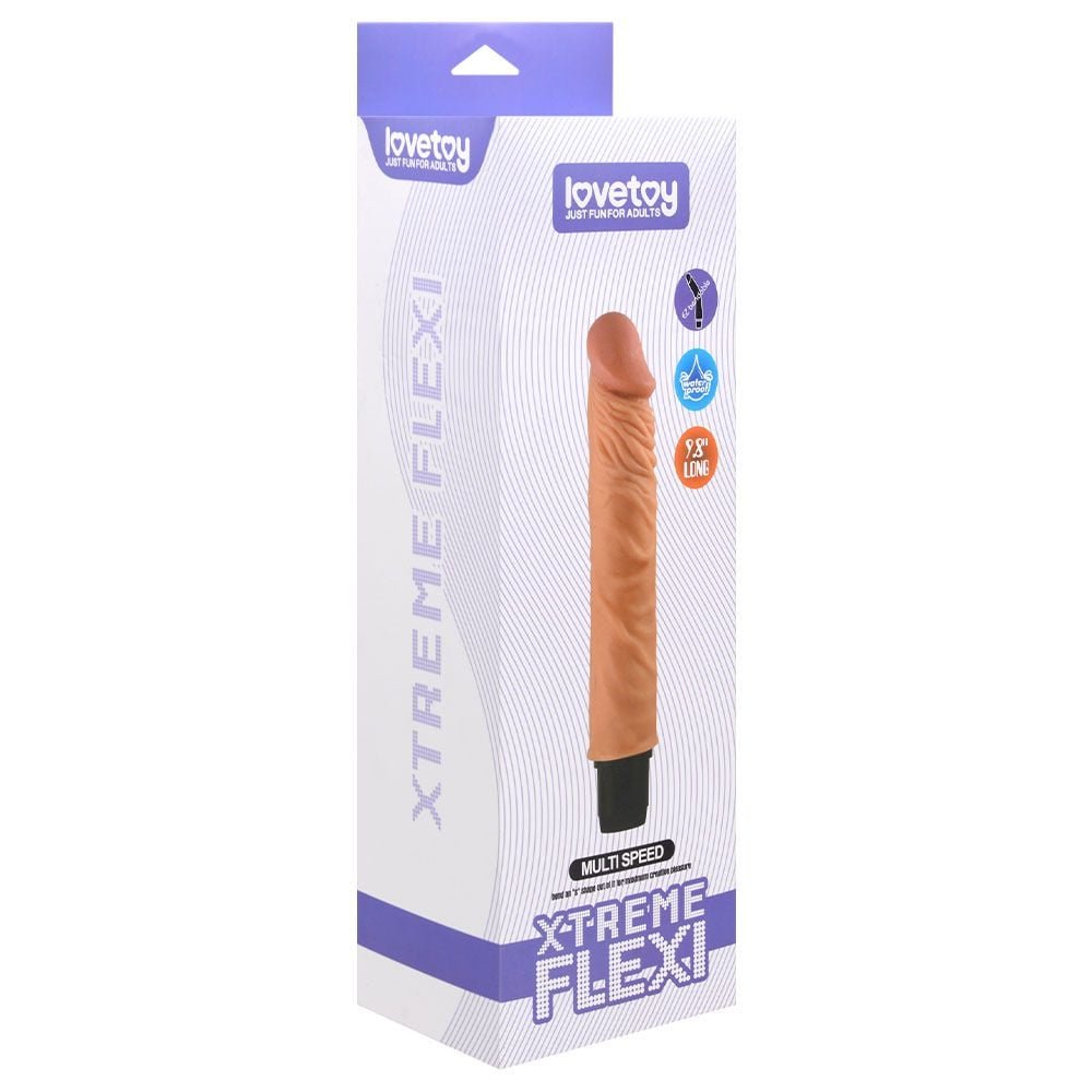 Pênis Realístico Articulado Vibrador Lovetoy Flexi Vipmix